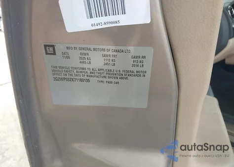 2007 Pontiac Grand Prix из США, поврежденный, VIN 2G2WP552X71180135